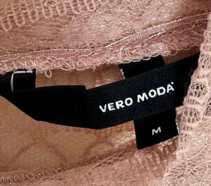 Vero Moda Baby Pink Full Sleeve Dress
