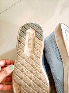 original Puma Blue Mesh Sneakers (used for trekkin