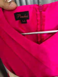 pspeaches-Gorgeous Pink Party Dress with Flower