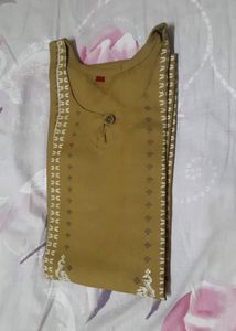 Stylish Olive Green Kurta with Embroidery