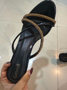 Catwalk Sparkling Embellished Flat Sandals