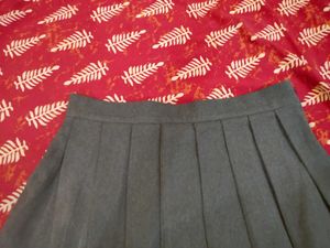 Pleated Grey Skirt