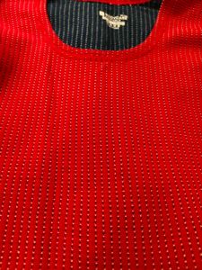 Self striped thermal set