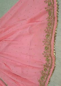 Luxury Pink heavy work Sharara Set