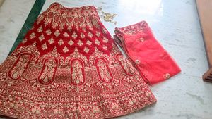 Embroidered Red Lehenga Choli Set