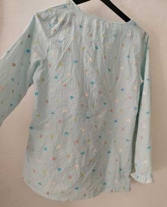Cute Blue Pajama Set