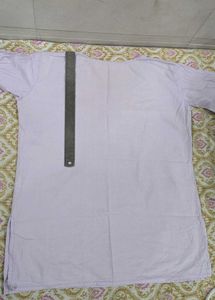 Beautiful Lavender Kurta with White Embroidery