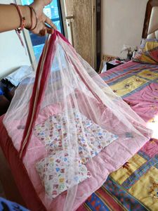 Infant Bedding &amp; Pillow  With Mostique Net