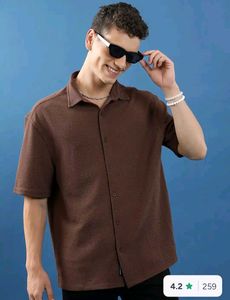 highlander brown oversized shirt