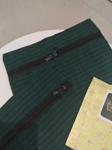 Chic Green Zipper Pouch Set(2)