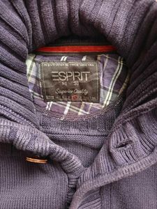 Men's Purple Button-Up Sweater