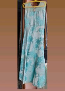 Beautiful Blue Floral Gown