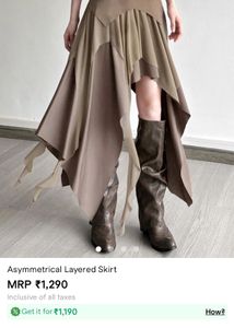 Asymmetrical Layered Skirt
