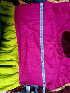 Vibrant Pink &amp; Lime Green Indian Anarkali Dress