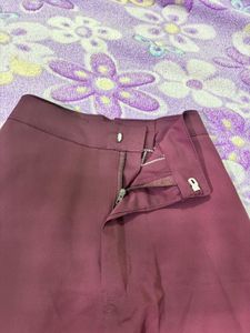 Burgundy formal pant