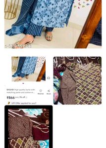 2 Cotton Kurta Set with Pants
