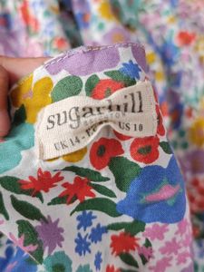 Floral Wrap Midi Dress