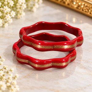 Red & Gold Bangle Set