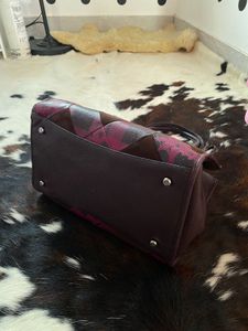 Authentic Coach Patchwork Floral Satchel Bag