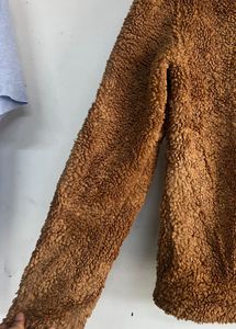 H&amp;M Brown Teddy Fleece Jacket