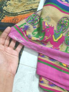 Vibrant Printed Saree