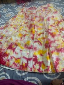 Vibrant Tie-Dye Ethnic Skirt