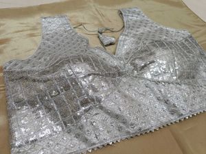 Silver Sequin Blouse