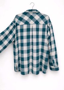 Blue Plaid Flannel Shirt