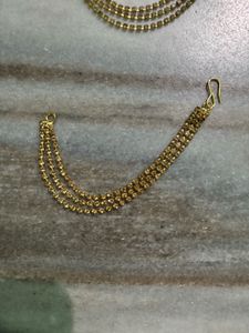 Elegant Gold Stone Ear chain