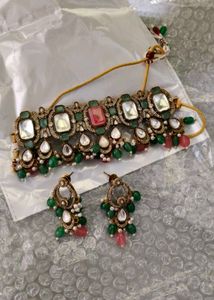 Stunningpolki Kundan Choker Necklace Set