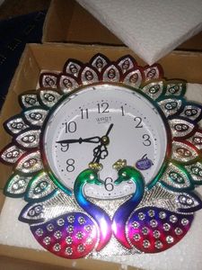 Beautiful Peacock Wall Clock
