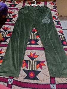 Green Velour Lounge Pants