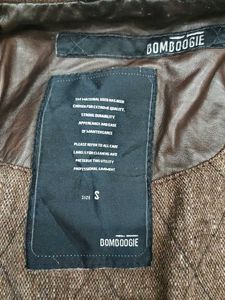 Unisex classic leather bomber jacket