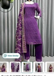 Elegant Maroon Polka Dot Kurta Set