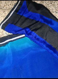 satin Stylish Striped Saree