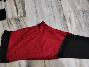 Red &amp; Black Athletic Leggings