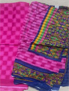 Pink Kurta And Dupatta Fabric