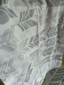 Modern Leaf Print Yellow-grey Bedsheet Set