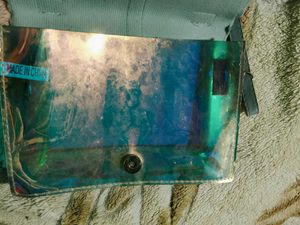 Chic Light Blue Studded Crossbody Bag