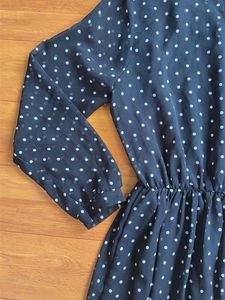 Chic Black Polka Dot Dress