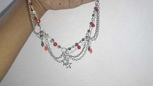 vampy red crystal necklace 🧛🩸