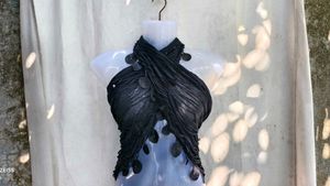111110. Sheer Black Strapless Top