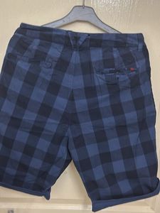 New Men's Navy Blue reversible   Shorts