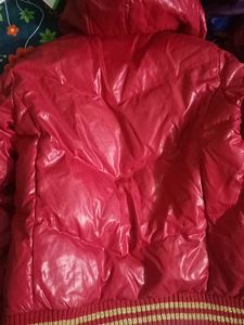 GIRLS NEW RED FLUFFY JACKET
