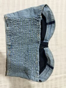 Denim Corset Top