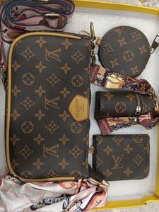 Designer Monogram Crossbody Bag Set