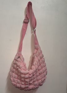 Chic Pink Padded Hobo Bag