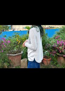 h&amp;m Backless shimmer knit top