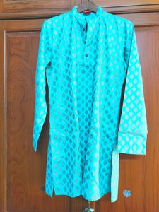 Ethnic Wear - Green Silk Fabric Wea