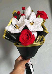 Handmade Crochet Flower Bouquet